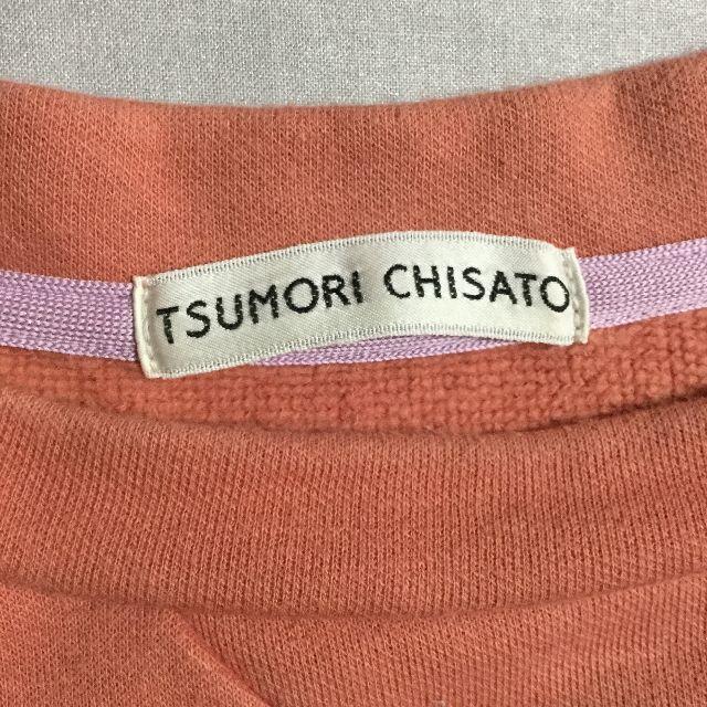 TSUMORI CHISATO(ツモリチサト)のTSUMORI CHISATO ツモリチサト スウェット 花柄 切替 前V レディースのトップス(トレーナー/スウェット)の商品写真