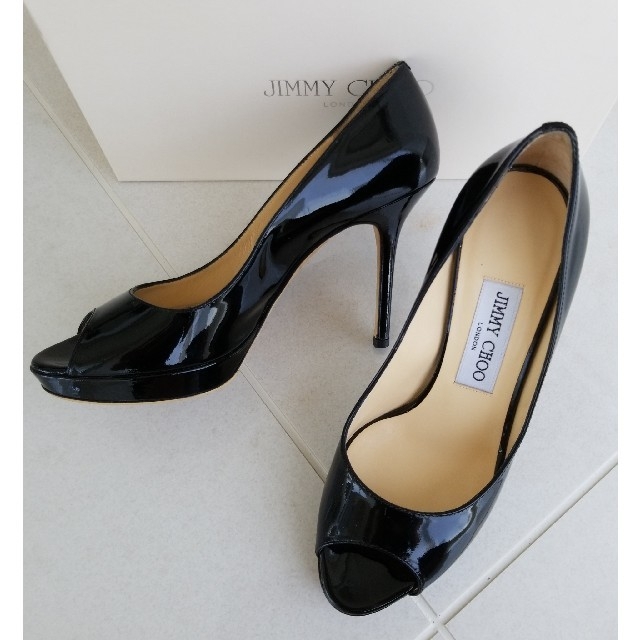 JIMMY CHOO(ジミーチュウ)の断捨離中様　ご専用⭐JIMMY CHOO⭐オープントゥパンプス⭐36⭐極美品 レディースの靴/シューズ(ハイヒール/パンプス)の商品写真