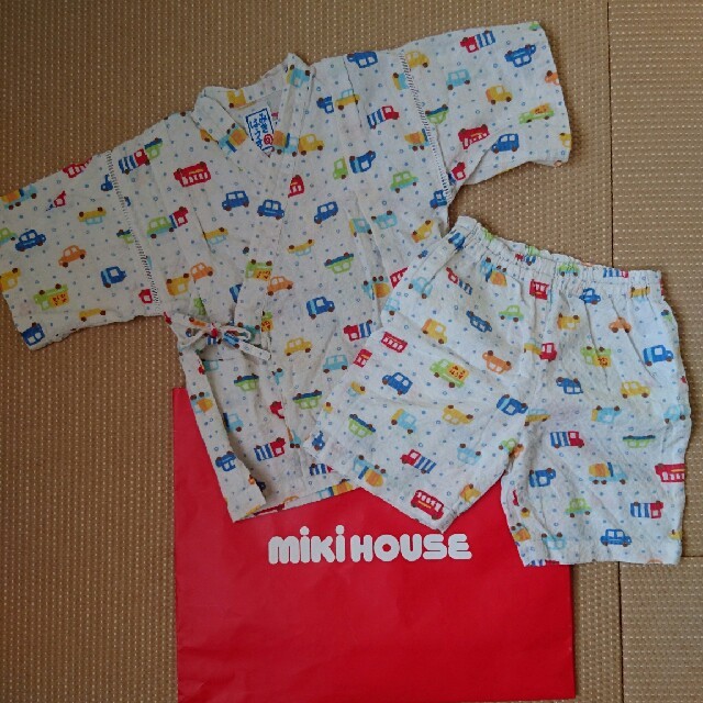 mikihouse(ミキハウス)のポポスケ様 ミキハウス 甚平 100 キッズ/ベビー/マタニティのキッズ服男の子用(90cm~)(甚平/浴衣)の商品写真