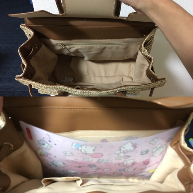 神戸レタス(コウベレタス)の【未使用・汚れあり】カゴバッグ レディースのバッグ(かごバッグ/ストローバッグ)の商品写真