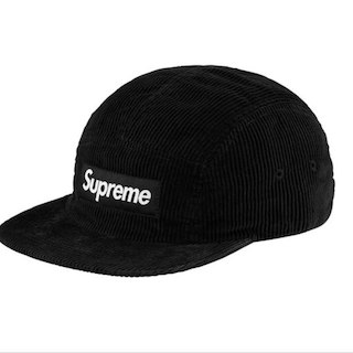 シュプリーム(Supreme)のsupreme Corduroy Camp Cap Black(その他)