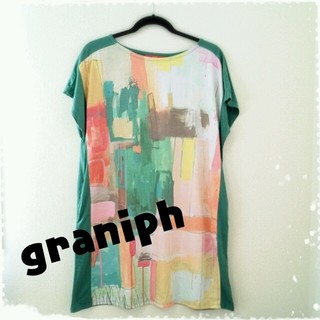 グラニフ(Design Tshirts Store graniph)の【送料込】デザインワンピース(ミニワンピース)