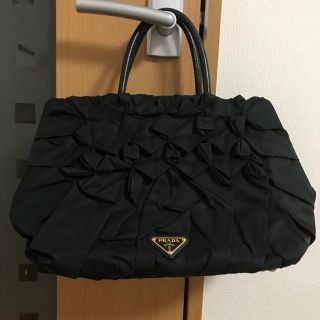 プラダ(PRADA)のPRADA プラダ フリル ナイロン トートバッグ(トートバッグ)