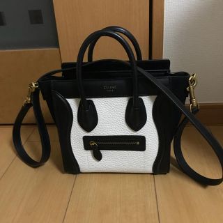 セリーヌ(celine)のセリーヌ  ラゲージ  ナノ バイカラー トートバッグ(ハンドバッグ)