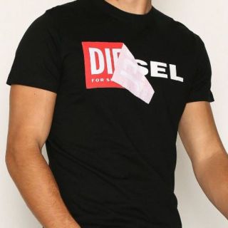 ディーゼル(DIESEL)の【DIESEL】 TーDIEGOーQA Tシャツ　黒ＸＬサイズ(Tシャツ/カットソー(半袖/袖なし))