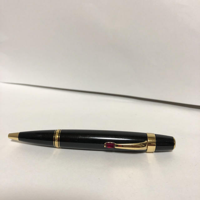 モンブラン ポールペン黒赤石 正規品 美品-