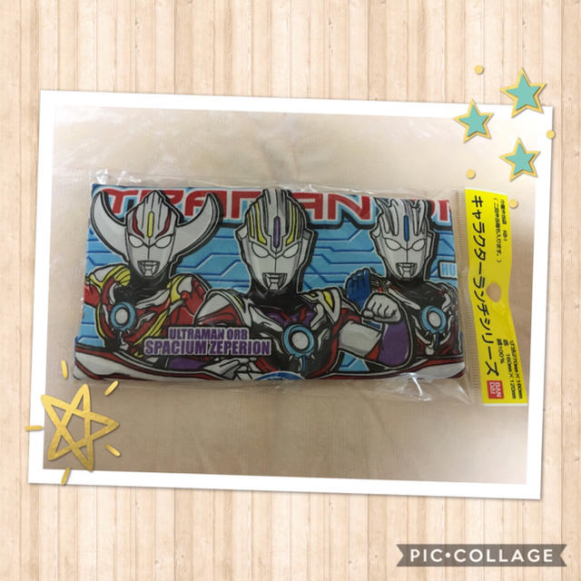 BANDAI(バンダイ)の新品未使用☆ウルトラマンオーブ弁当袋 キッズ/ベビー/マタニティのこども用バッグ(ランチボックス巾着)の商品写真