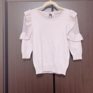 ノエラ(Noela)のノエラ ニット 新品 タグ付き フリルニット シースルー noela(ニット/セーター)