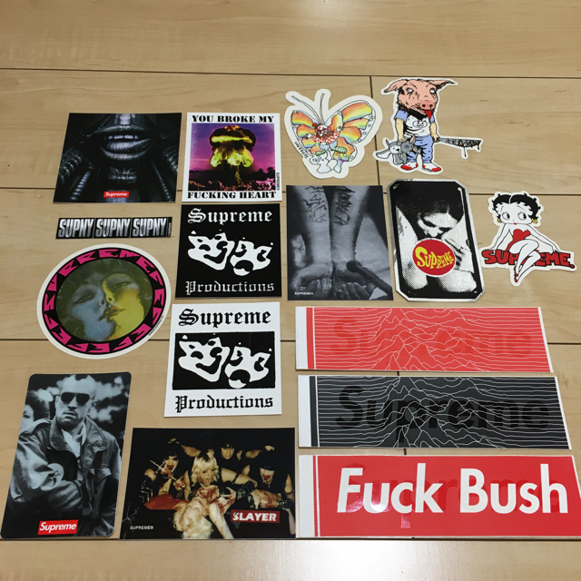 Supreme(シュプリーム)の[本日限定] 希少 supreme box logo sticker fuck メンズのファッション小物(その他)の商品写真