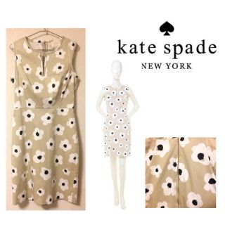 ケイトスペードニューヨーク(kate spade new york)の【kate spade】定価6万円♡花柄ノースリーブワンピース+.＊(ひざ丈ワンピース)