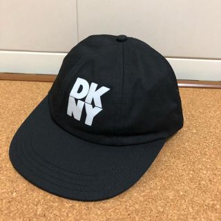 ダナキャランニューヨーク(DKNY)の未使用 90s USA製 DKNY 6パネル キャップ ブラック(キャップ)