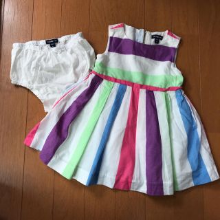 ベビーギャップ(babyGAP)のノースリーブワンピース♡80(ワンピース)