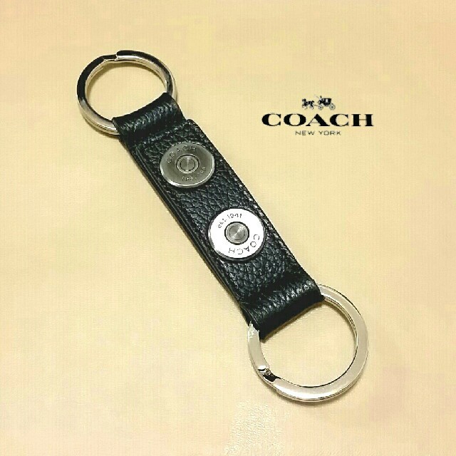 美品「COACH」キーリング キーホルダー