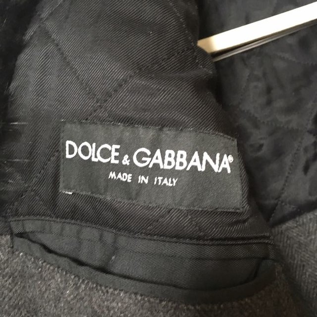 DOLCE&GABBANA(ドルチェアンドガッバーナ)のファー付ラムウールコート D&G メンズのジャケット/アウター(その他)の商品写真