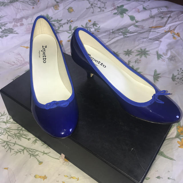 repetto(レペット)の【美品】repetto レペット ヒール ロイヤルブルー レディースの靴/シューズ(ハイヒール/パンプス)の商品写真