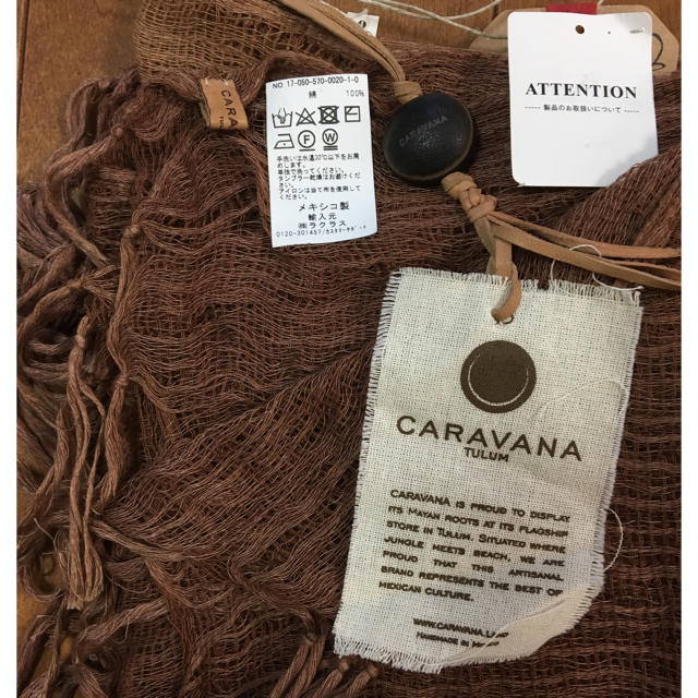 DEUXIEME CLASSE(ドゥーズィエムクラス)のアパルトモン CARAVANA Cotton Gauze Poncho レディースのジャケット/アウター(ポンチョ)の商品写真