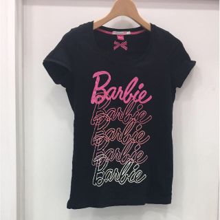 バービー(Barbie)のUNIQLO× Barbie ロゴプリントTシャツ 二枚セット(Tシャツ(半袖/袖なし))