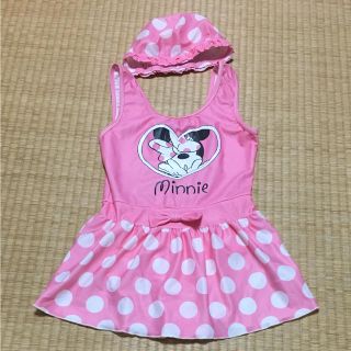 ディズニー(Disney)の美品 ディズニー ミニーちゃんワンピース水着 140(水着)