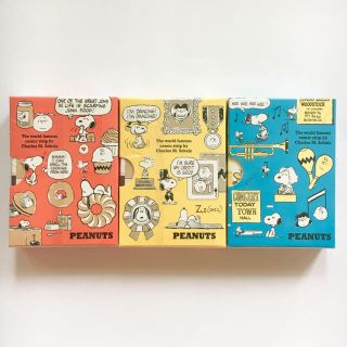 ピーナッツ(PEANUTS)のピーナッツメモ帳3セット スヌーピー(ノート/メモ帳/ふせん)