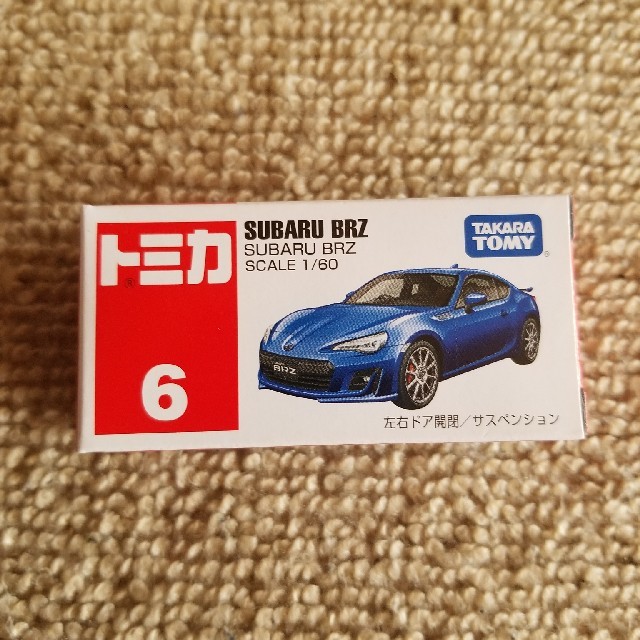 Takara Tomy(タカラトミー)のきらきら様専用トミカ NO.6 スバルBRZ ミニカー エンタメ/ホビーのおもちゃ/ぬいぐるみ(ミニカー)の商品写真