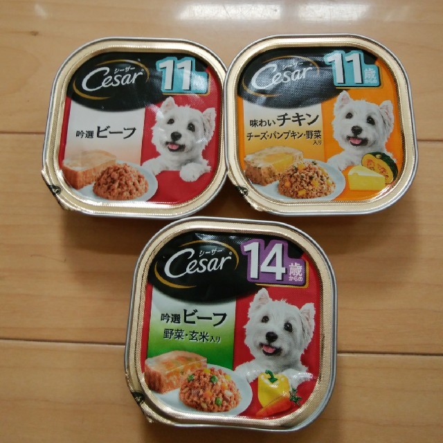 CASAR(シーザー)のシーザー☆お得！ドッグフード、ビーフ、チキン18個 その他のペット用品(ペットフード)の商品写真