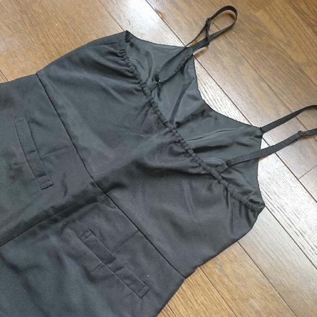 KBF(ケービーエフ)のKBF サロペット オールインワン 黒 アーバンリサーチ ZARA レプシム レディースのパンツ(サロペット/オーバーオール)の商品写真