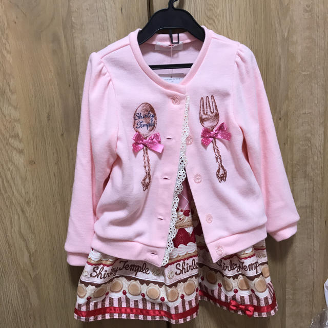 シャーリーテンプカーディガン110.キッズ服女の子用(90cm~)