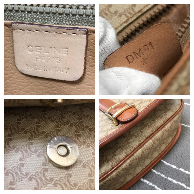 CELINE セリーヌ イタリア製 DM91 マカダム柄 オールド 0604