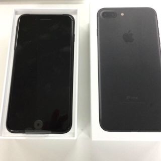 アップル(Apple)のSIMフリー★docomo iPhone7plus ブラック 256GB(スマートフォン本体)