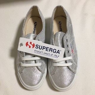 スペルガ(SUPERGA)の新品未使用☆SUPERGA スペルガ スニーカー37シルバー(スニーカー)