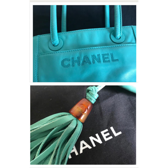 CHANEL(シャネル)の希少98Pヴィンテージシャネル★フリンジ付ショルダーバッグ人気完売レアカラー レディースのバッグ(ショルダーバッグ)の商品写真