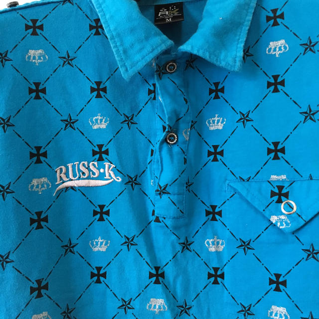 RUSS・K(ラスケー)のRUSS・K ポロシャツ ブルー Mサイズ メンズのトップス(シャツ)の商品写真