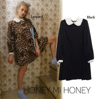 ハニーミーハニー(Honey mi Honey)のHONEY MI HONEY♡レオパード柄ワンピース ヒョウ柄(ミニワンピース)