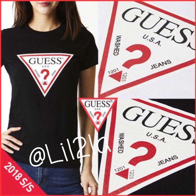 GUESS(ゲス)の♡レア♡GUESS♡2018S/S♡Tシャツ♡ゲス♡新品未使用♡ レディースのトップス(Tシャツ(半袖/袖なし))の商品写真