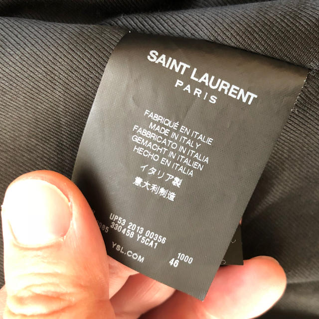 Saint Laurent(サンローラン)の美品 正規品 saint laurent サンローラン ライダースジャケット メンズのジャケット/アウター(ライダースジャケット)の商品写真