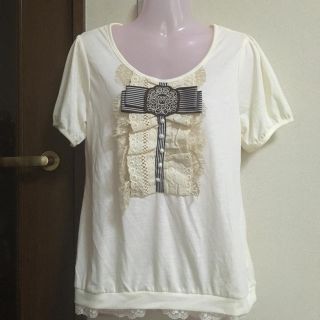 アクシーズファム(axes femme)の風花様専用☆アクシーズファム☆レース貼りマリン調Ｔシャツ(Tシャツ(半袖/袖なし))