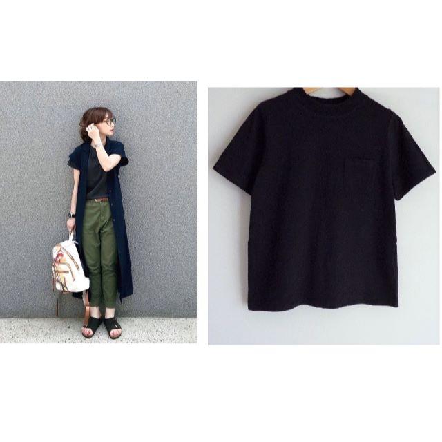 URBAN RESEARCH(アーバンリサーチ)のアーバンリサーチ・ベーシックTシャツ・黒・クルーネック レディースのトップス(Tシャツ(半袖/袖なし))の商品写真