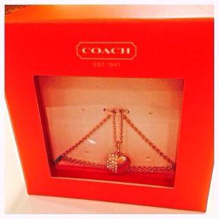 コーチ(COACH)のCOACHハートネックレス♡(ネックレス)