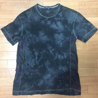 コムデギャルソン(COMME des GARCONS)のコムデギャルソン オム 染色 タイダイ 半袖 Tシャツ ブラック play (Tシャツ/カットソー(半袖/袖なし))