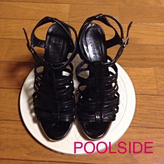 プールサイド(POOL SIDE)のPOOLSIDE☆サンダル☆ブラック(サンダル)