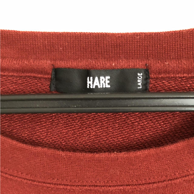 HARE(ハレ)のHARE 七分袖 カットソー レッド 赤 メンズのトップス(Tシャツ/カットソー(七分/長袖))の商品写真