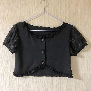 ユメテンボウ(夢展望)の【未使用】夢展望☆ハートボタンレース袖ボレロ(ボレロ)