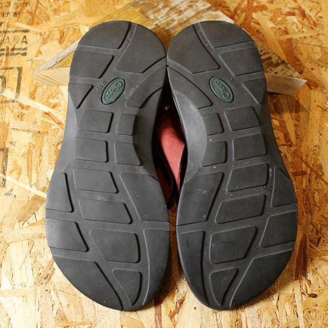 Chaco(チャコ)のチャコ 古着 レッド レディース スウェードレザー サンダル 27cm ss30 レディースの靴/シューズ(サンダル)の商品写真