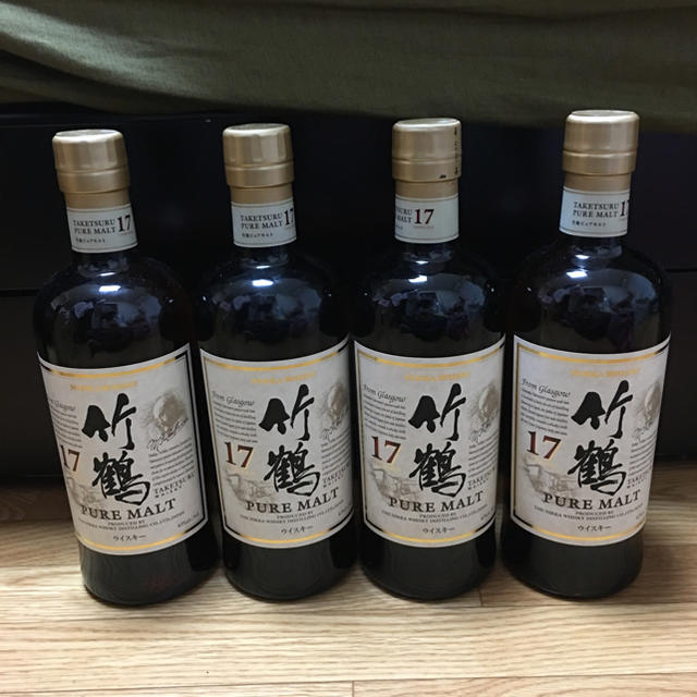 竹鶴 17年 ピュアモルト ウイスキー 4本セット 未開封 700ml ニッカ-