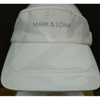 マークアンドロナ(MARK&LONA)のマーク&ロナのホワイトのバイザー美品(ウエア)