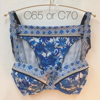 トリンプ(Triumph)の【新品】C65 C70 トリンプ アモスタイル Dress ブラ&ショーツセット(ブラ&ショーツセット)