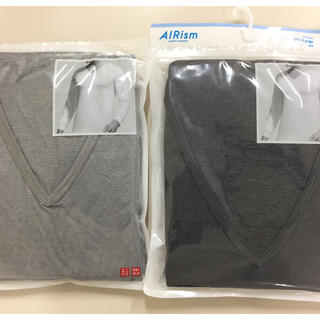 ユニクロ(UNIQLO)のUNIQLOのAIRism2枚セット(Tシャツ/カットソー(七分/長袖))