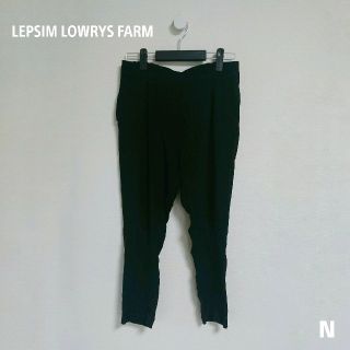 レプシィムローリーズファーム(LEPSIM LOWRYS FARM)のLEPSIM LOWRYS FARM　ブラックレーヨンジョガーパンツ　Mサイズ(カジュアルパンツ)