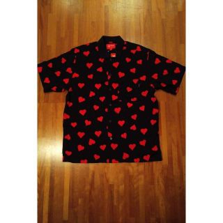 Supreme Hearts Rayon Shirt Heart M Black