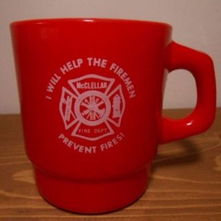 ファイヤーキング(Fire-King)の新品★ファイヤーキング McCLELLAN　FIRE DEPT. ★超レア！(グラス/カップ)